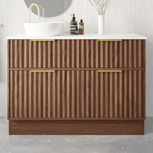 Salamander 1200mm Freestanding Single Vanity with Solid Surface Countertop